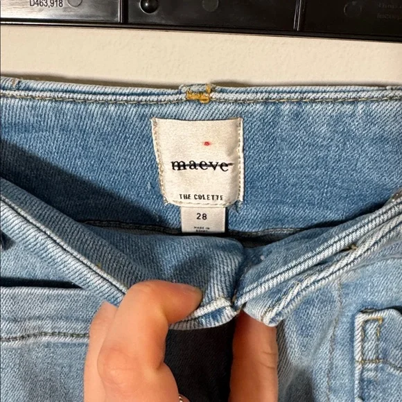 Maeve Colette Crop Wide Leg Jean in Light Wash - 28 - Picture 4 of 6